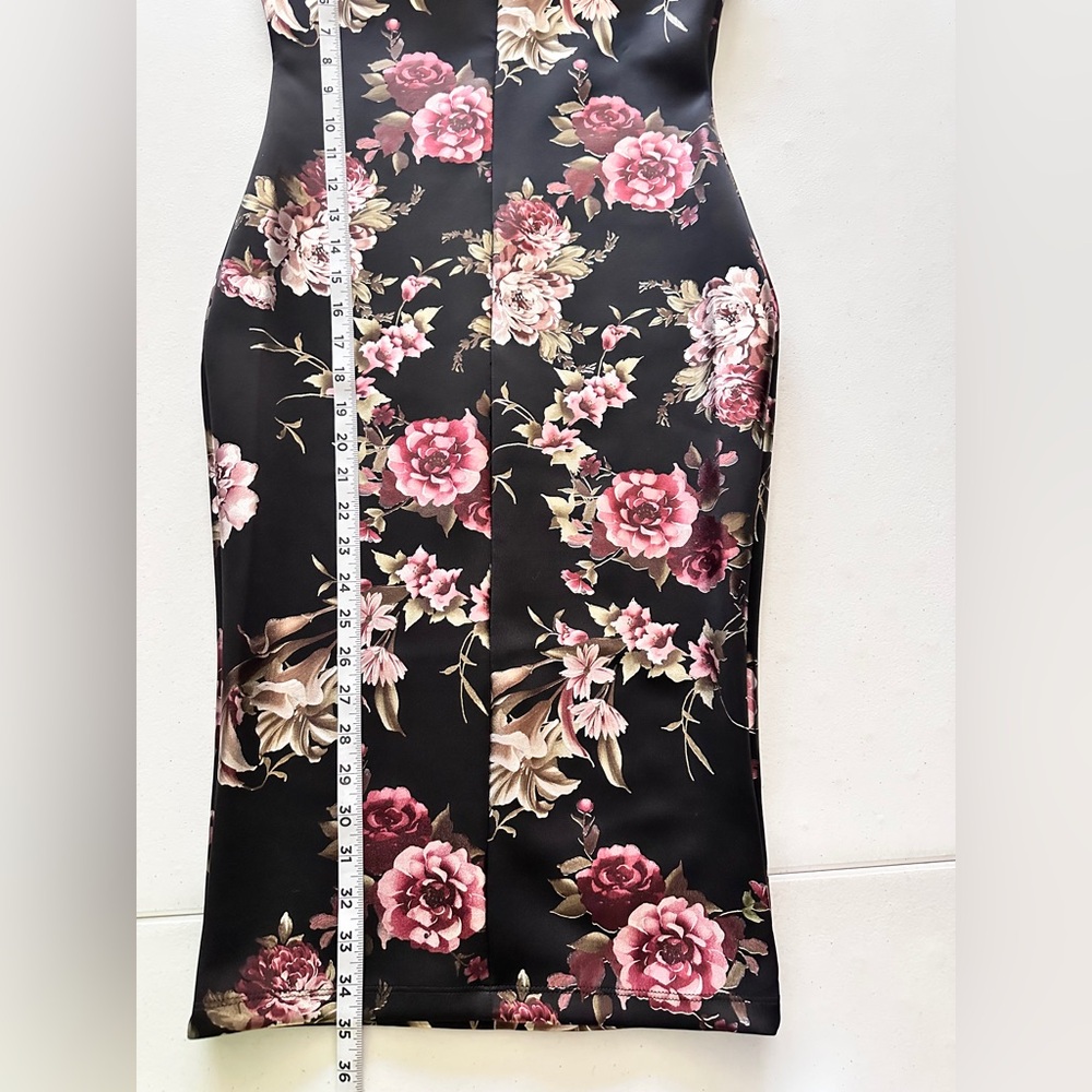 Lovely Day Black Sheath Midi Dress Sleeveless Bateau - Picture 7 of 12